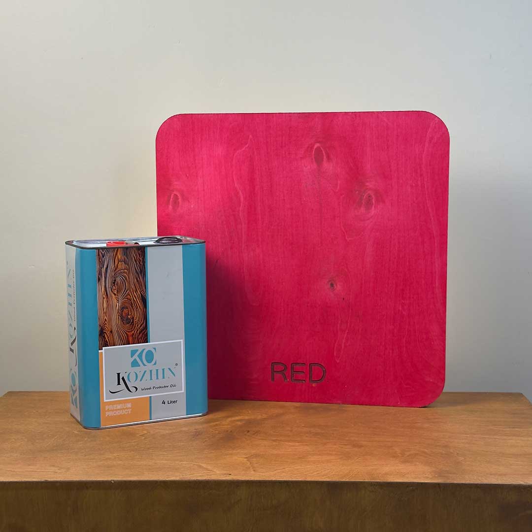 روغن چوب تک جزیی کد رنگی RED (قرمز)