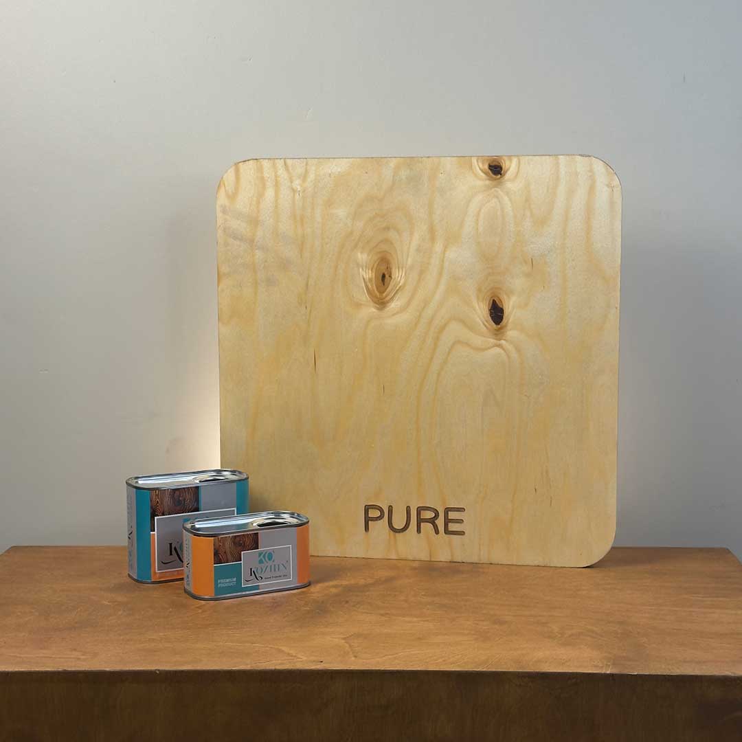روغن چوب دو جزیی نرمال کد PURE (بدون رنگ)