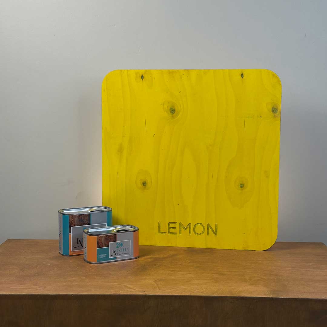 روغن چوب دو جزیی نرمال کد رنگی LEMON (لیمویی)