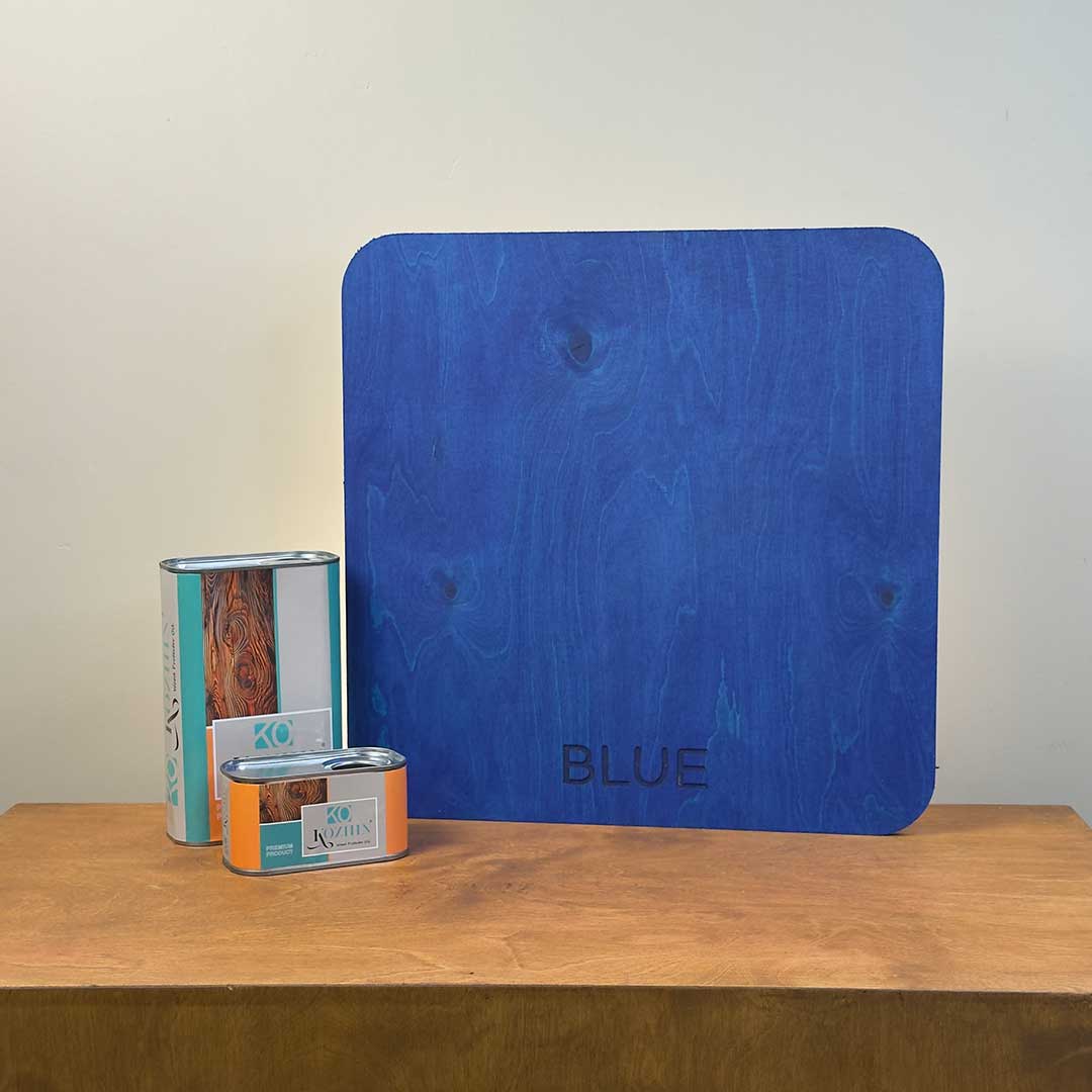 روغن چوب دو جزیی پرو کد رنگی BLUE (آبی)