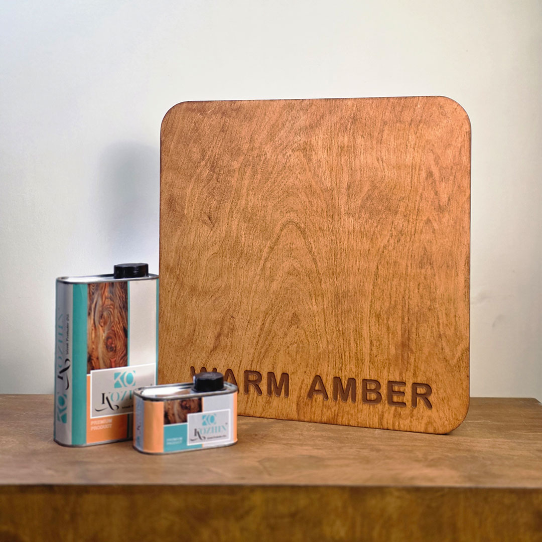 روغن چوب دو جزیی پرو کد رنگی WARM AMBER (کهربایی)